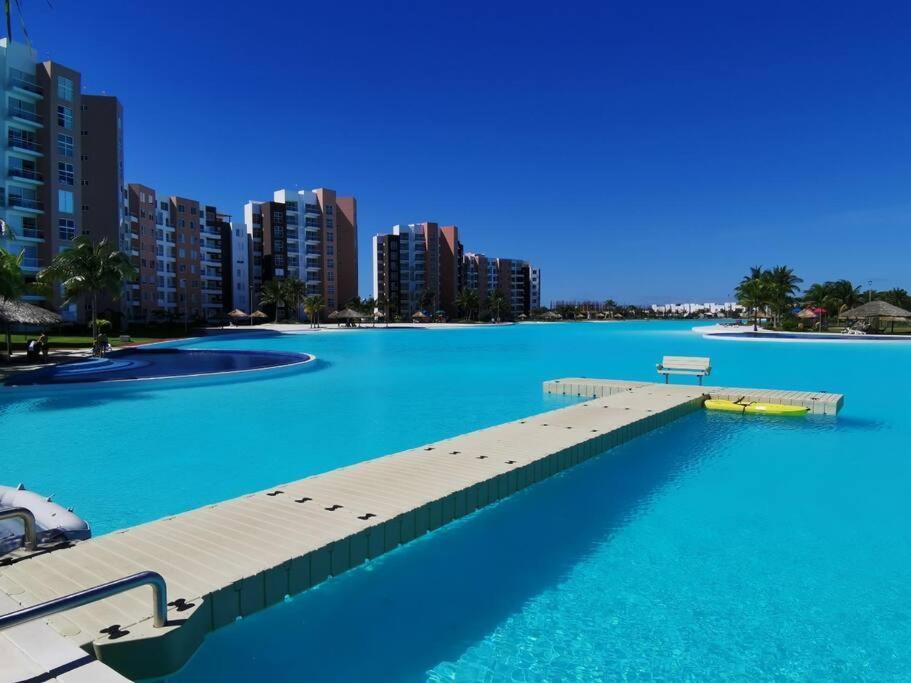 Departamento Con Laguna Artificial Cancun Exterior photo